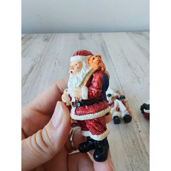 Vintage Santa magnet tree Xmas decor fridge - Picture 3 of 10